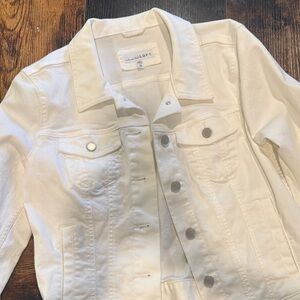 LOFT Women's White Denim Jacket